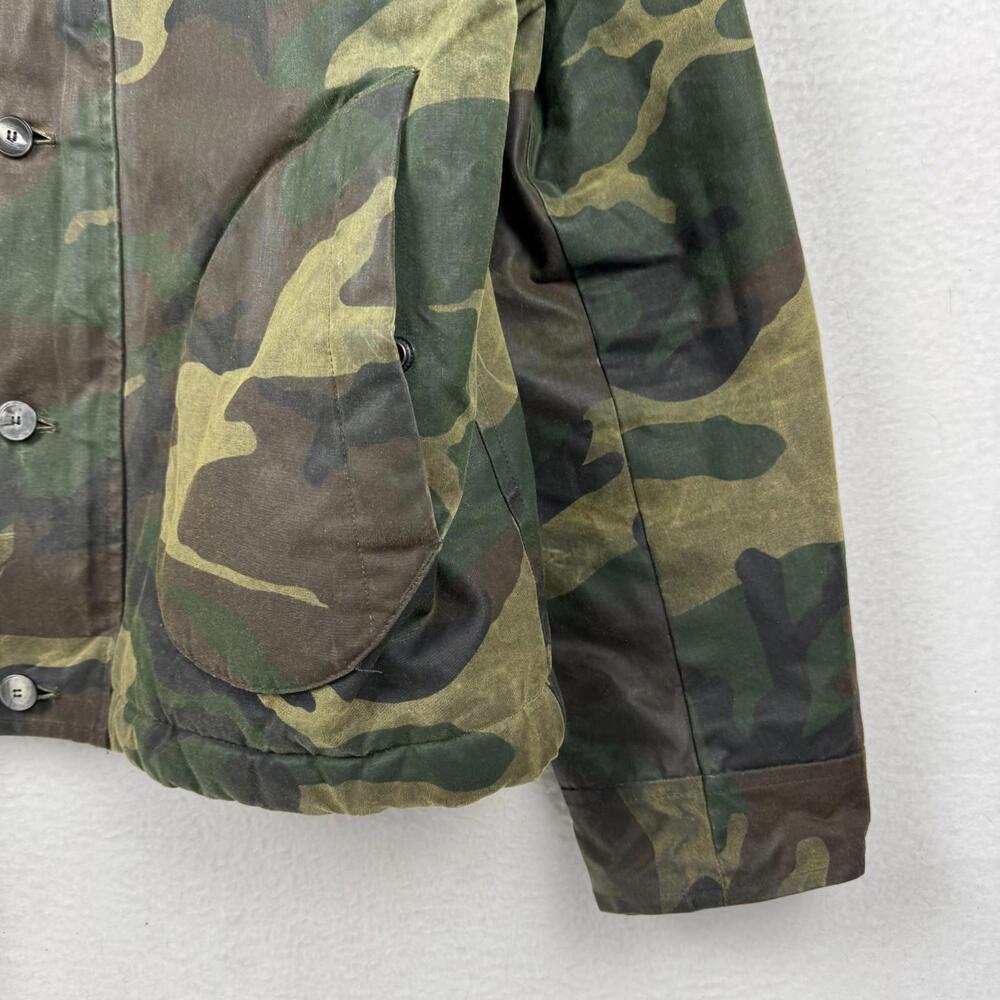 Freemans Sporting Club Mens XL Camo Waxed Cotton Jacket Shearling Lined USA - Picture 3 of 12